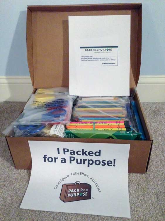 Pack for a Purpose supplies
