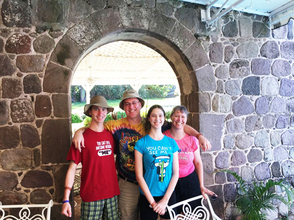 Anna Seals' family in St. Kitts