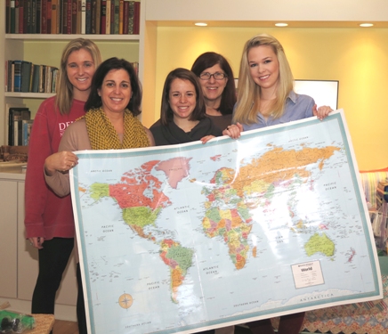 PfaP volunteers with map